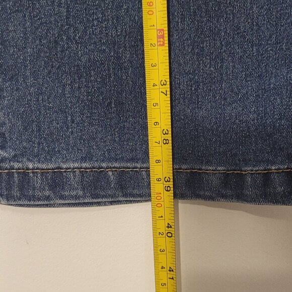 Wind River Women's Blue Cotton Blend Mid-Rise Cropped Wide Leg Jean Size 14X30 - Picture 9 of 12